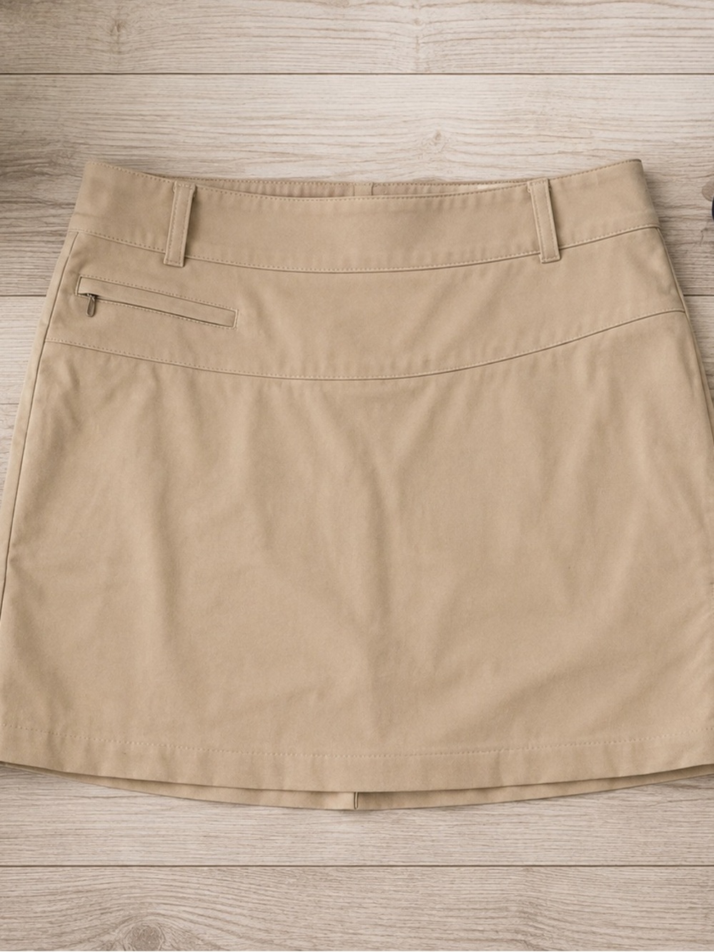 Women's Khaki A-Line Skort - Classic Beige
